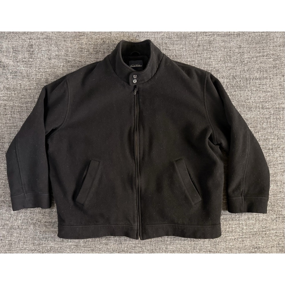 Brooks Brothers Wool Blend Vintage Bomber Coat Size XL 1818 collection